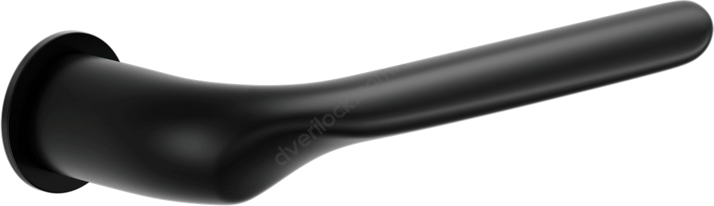 DND Ручка дверная CHOP (UNICO ROUND Ø22-2mm) черный  Ручки на розетке
