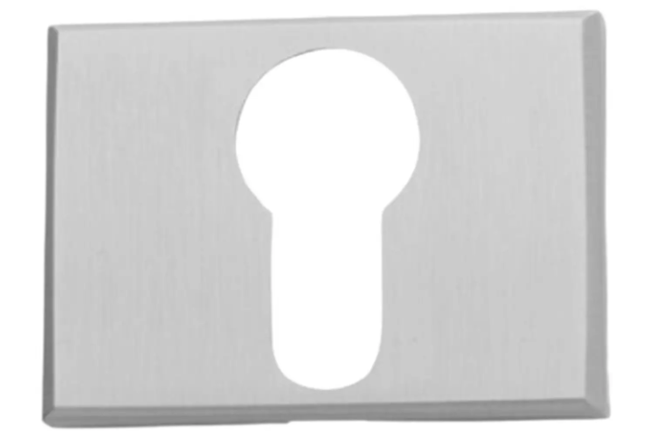 ILAVIO PZ накладка под цилиндр/ключ (1120) хром матовый  Аксессуары для ручек
