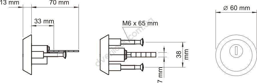 Накладной замок LOB TAURUS 1  Накладные замки