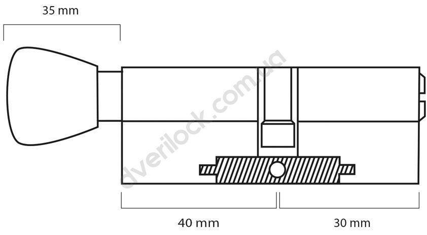 Цилиндр Шерлок. HK 70 (40Tх30) -T-BP