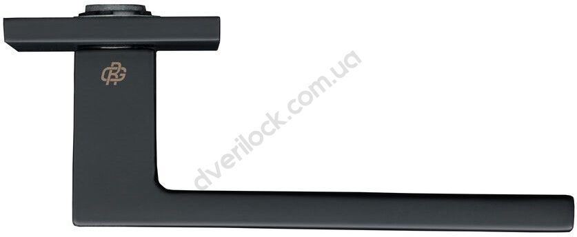 GAVROCHE* Ручка дверная RHENIUM A35 Black  Ручки на розетке