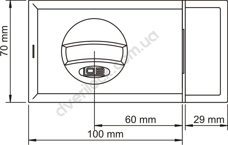 Накладний замок LOB CYKLOP Накладні замки