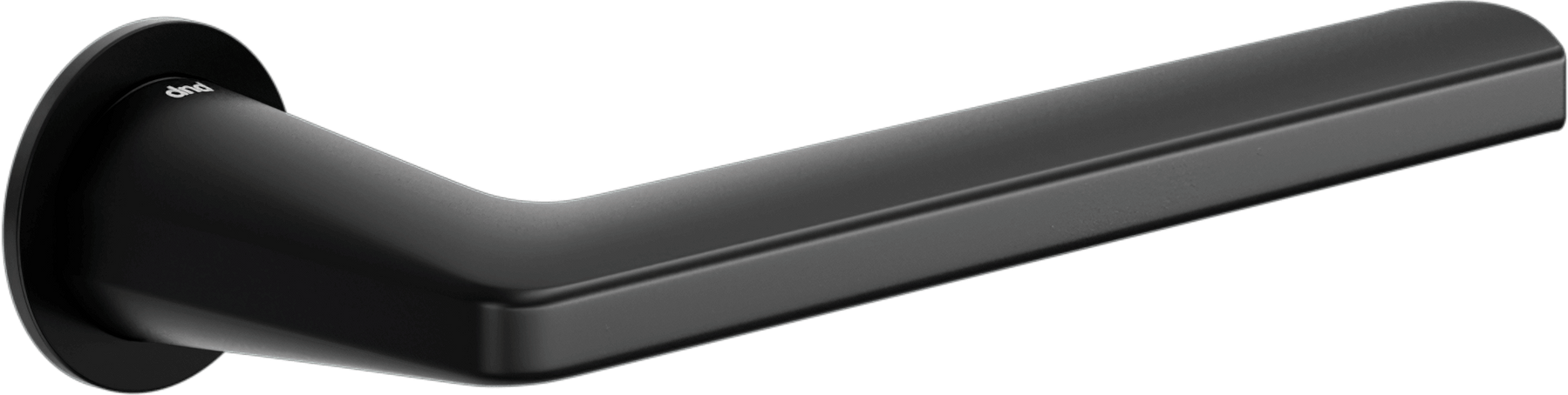 DND Ручка дверная LUCE P LUCE P (UNICO ROUND Ø22-2mm) черный  Ручки на розетке