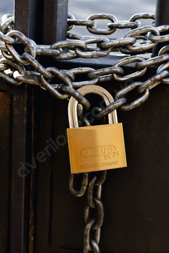 Замок навесной ABUS латунь 75/50  Навесные замки