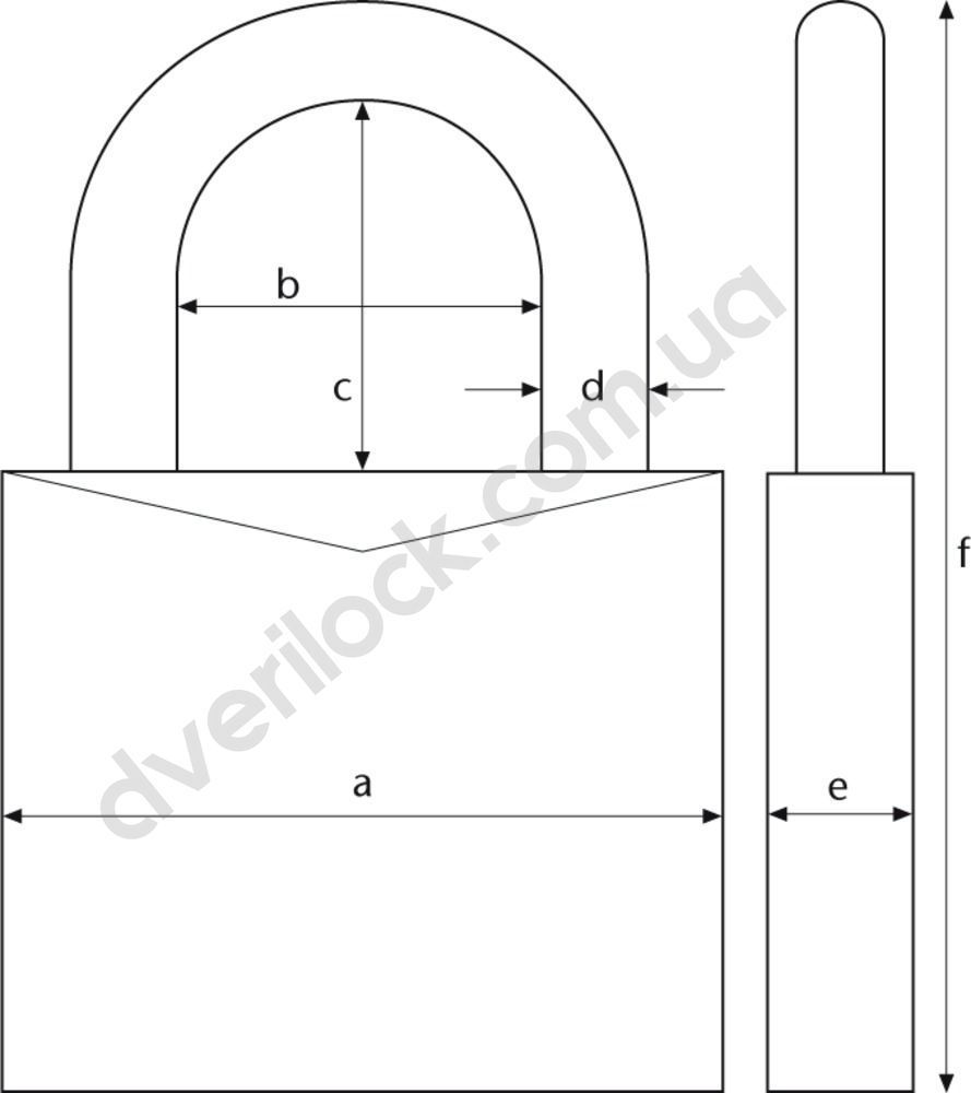 Замок навесной ABUS латунь 75/50  Навесные замки