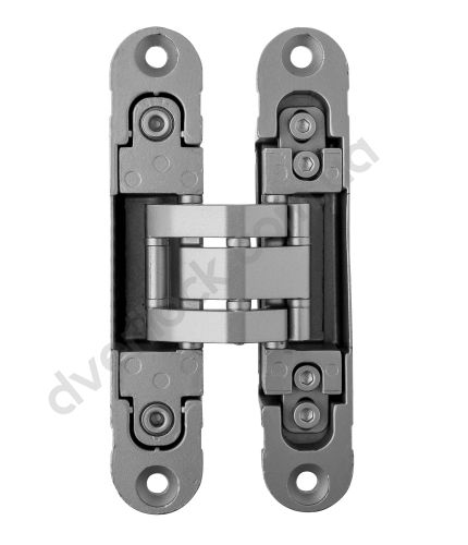 Петля скрытая Otlav универсал., IN235, пласт. корп. 23x120, мат. хром + колпачки  Дверные петли